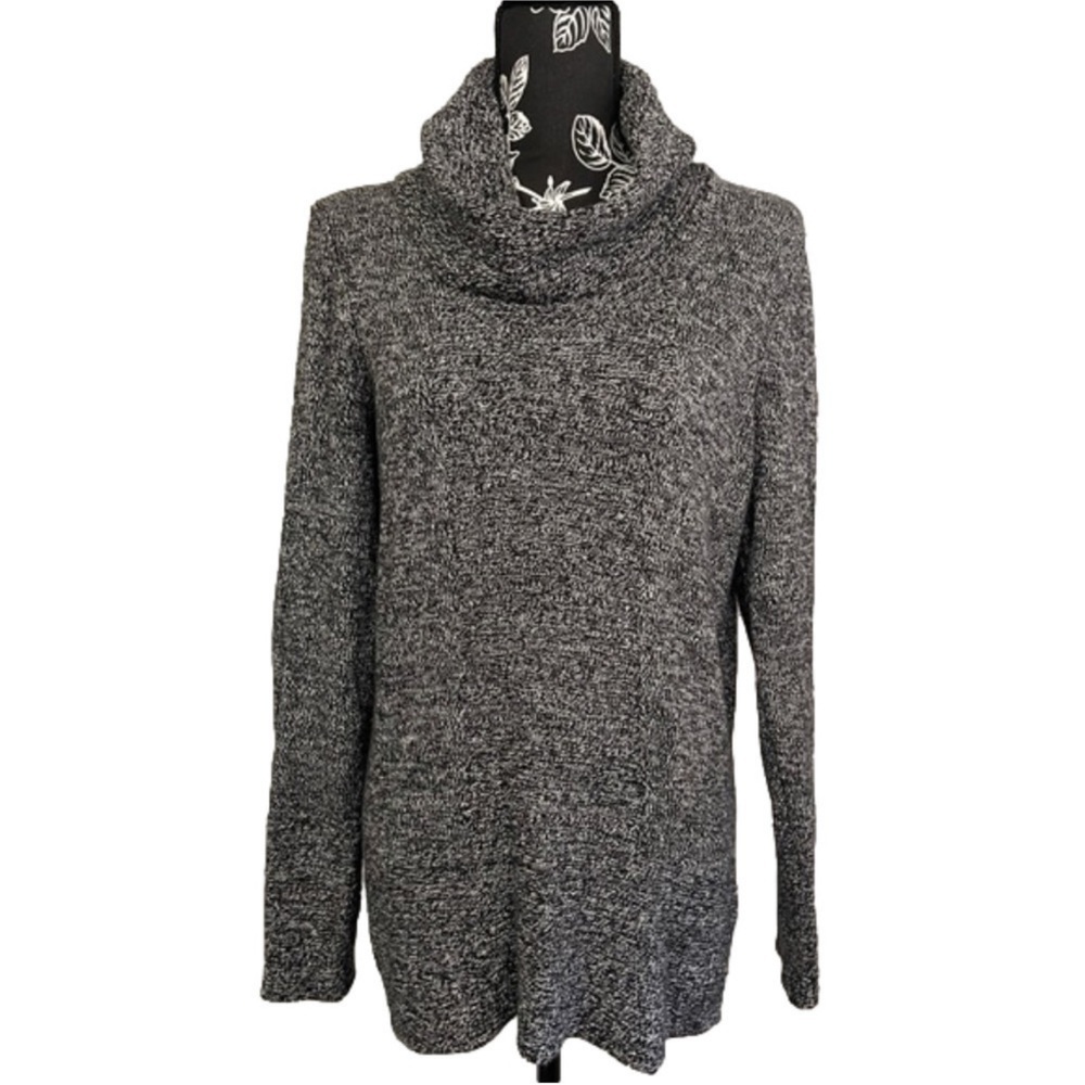 Calvin Klein Marled Cowl Neck Sweater Tunic Size M